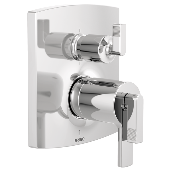 Brizo Kintsu HL7506 TempAssure Thermostatic Valve with Integrated Diverter Trim Lever Handle Kit, chrome - view 3