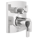 Brizo Kintsu HL7506 TempAssure Thermostatic Valve with Integrated Diverter Trim Lever Handle Kit, chrome - view 3
