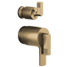 Brizo Kintsu HL7506 TempAssure Thermostatic Valve with Integrated Diverter Trim Lever Handle Kit, luxe gold