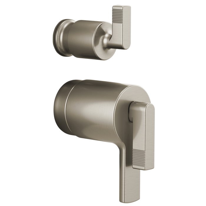 Brizo Kintsu HL7506 TempAssure Thermostatic Valve with Integrated Diverter Trim Lever Handle Kit, luxe nickel