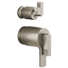 Brizo Kintsu HL7506 TempAssure Thermostatic Valve with Integrated Diverter Trim Lever Handle Kit, luxe nickel