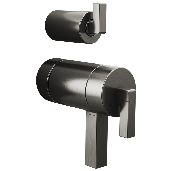 Brizo Frank Lloyd Wright HL7522 TempAssure Thermostatic Valve with Integrated Diverter Trim Lever Handle Kit, luxe steel