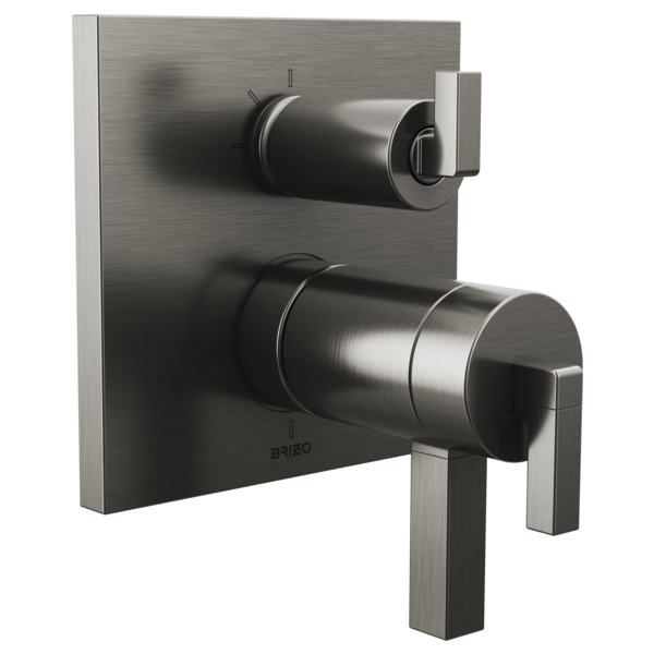 Brizo Frank Lloyd Wright HL7522 TempAssure Thermostatic Valve with Integrated Diverter Trim Lever Handle Kit, luxe steel...