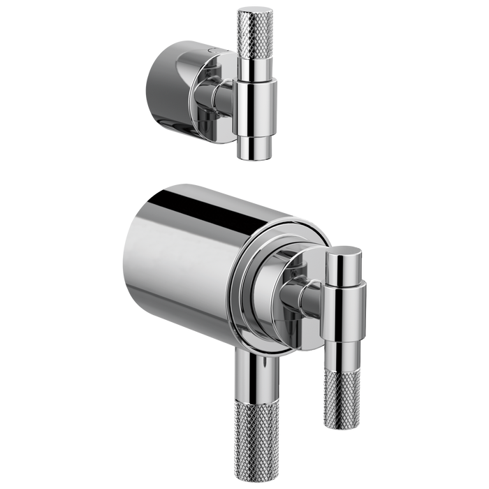 Brizo Litze HL7533 TempAssure Thermostatic Valve With Integrated Diverter T-Lever Handle Kit, chrome