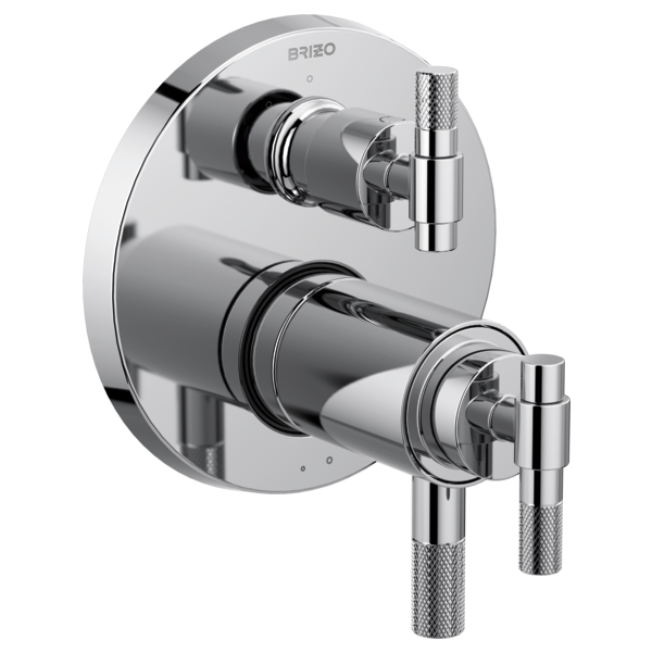 Brizo Litze HL7533 TempAssure Thermostatic Valve With Integrated Diverter T-Lever Handle Kit, chrome - view 3