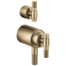 Brizo Litze HL7533 TempAssure Thermostatic Valve With Integrated Diverter T-Lever Handle Kit, luxe gold