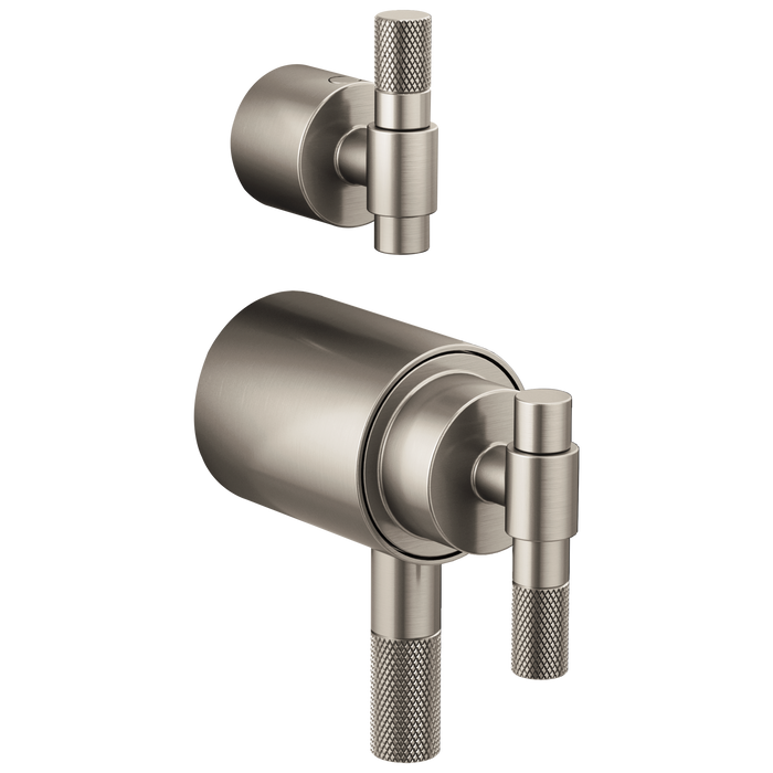 Brizo Litze HL7533 TempAssure Thermostatic Valve With Integrated Diverter T-Lever Handle Kit, luxe nickel