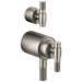 Brizo Litze HL7533 TempAssure Thermostatic Valve With Integrated Diverter T-Lever Handle Kit, luxe nickel