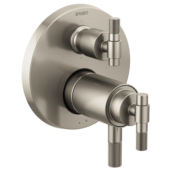 Brizo Litze HL7533 TempAssure Thermostatic Valve With Integrated Diverter T-Lever Handle Kit, luxe nickel - view 2