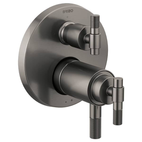 Brizo Litze HL7533 TempAssure Thermostatic Valve With Integrated Diverter T-Lever Handle Kit, luxe steel - view 3