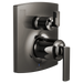 Brizo Kintsu HL75P06 Pressure Balance Valve with Integrated Diverter Trim Lever Handle Kit, brilliance black onyx - view 2