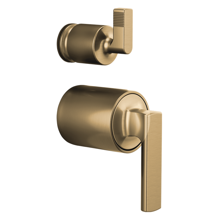 Brizo Kintsu HL75P06 Pressure Balance Valve with Integrated Diverter Trim Lever Handle Kit, luxe gold