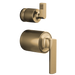 Brizo Kintsu HL75P06 Pressure Balance Valve with Integrated Diverter Trim Lever Handle Kit, luxe gold