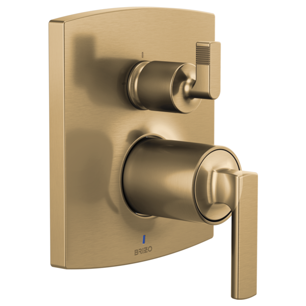 Brizo Kintsu HL75P06 Pressure Balance Valve with Integrated Diverter Trim Lever Handle Kit, luxe gold - view 3