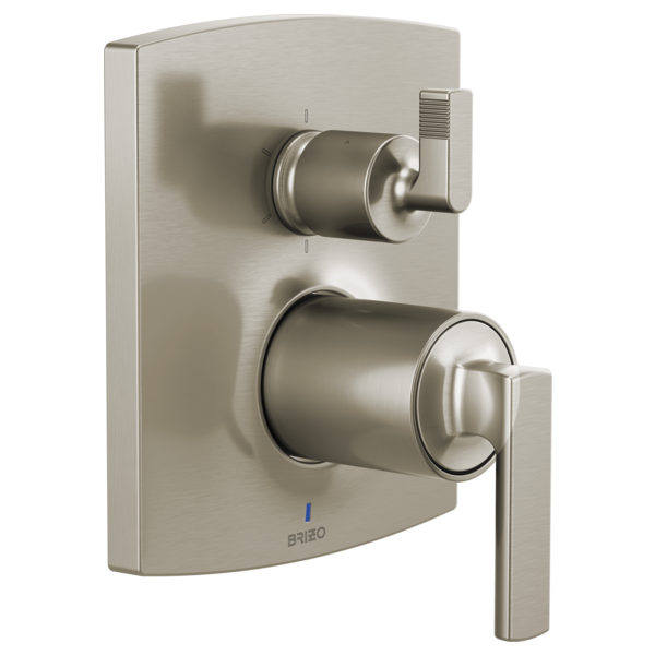 Brizo Kintsu HL75P06 Pressure Balance Valve with Integrated Diverter Trim Lever Handle Kit, luxe nickel - view 2