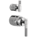 Brizo Litze HL75P33 Pressure Balance Valve with Integrated Diverter Trim T-Lever Handle Kit, chrome