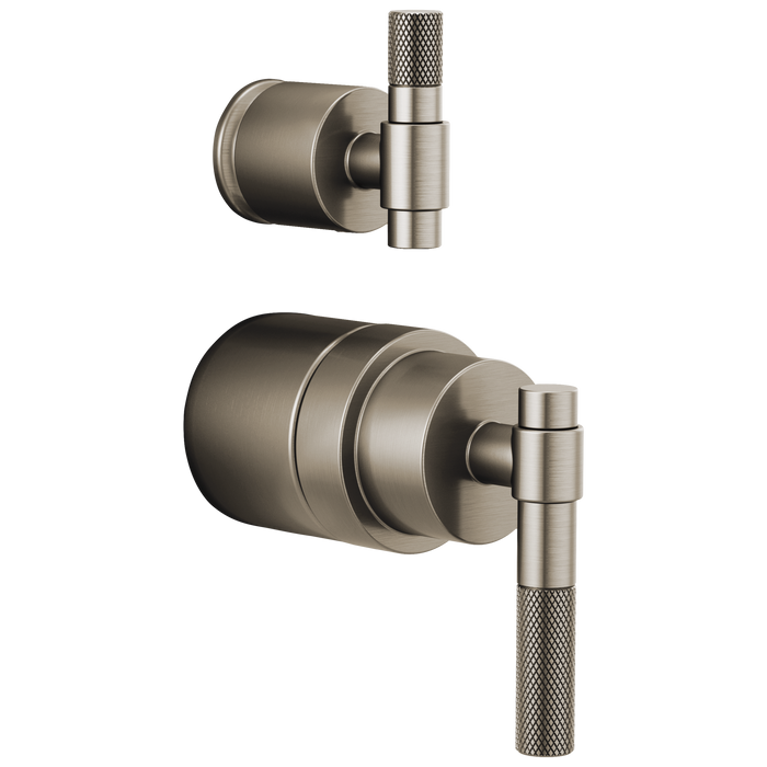 Brizo Litze HL75P33 Pressure Balance Valve with Integrated Diverter Trim T-Lever Handle Kit, luxe nickel