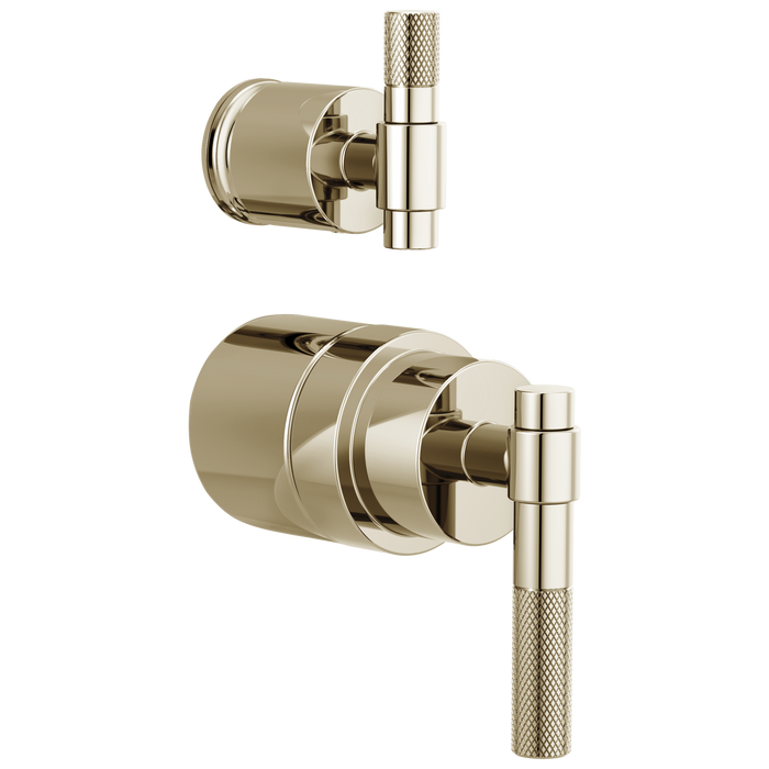 Brizo Litze HL75P33 Pressure Balance Valve with Integrated Diverter Trim T-Lever Handle Kit, polished nickel
