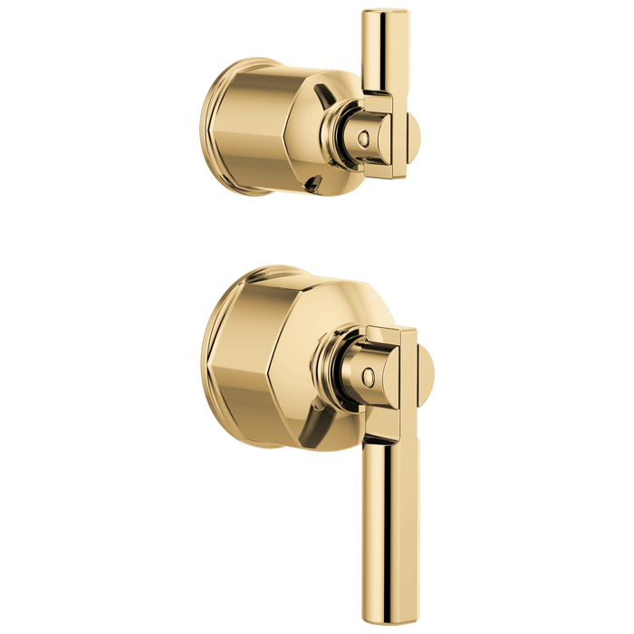 Brizo Invari HL75P76 Pressure Balance Valve with Integrated Diverter Trim Lever Handle Kit, polished gold