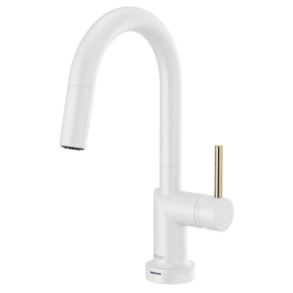 Brizo Odin HLB175 Bar Faucet Metal Lever Handle Kit, matte white polished nickel - view 2