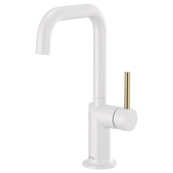 Brizo Odin HLB175 Bar Faucet Metal Lever Handle Kit, matte white polished nickel - view 4