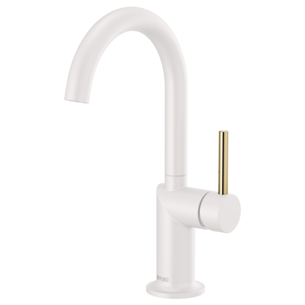 Brizo Odin HLB175 Bar Faucet Metal Lever Handle Kit, matte white polished nickel - view 5