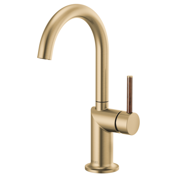 Brizo Odin HLB177 Bar Faucet Wood Lever Handle Kit, luxe gold wood - view 2