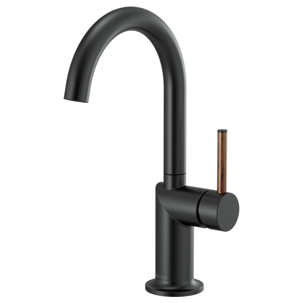 Brizo Odin HLB177 Bar Faucet Wood Lever Handle Kit, matte black wood - view 2