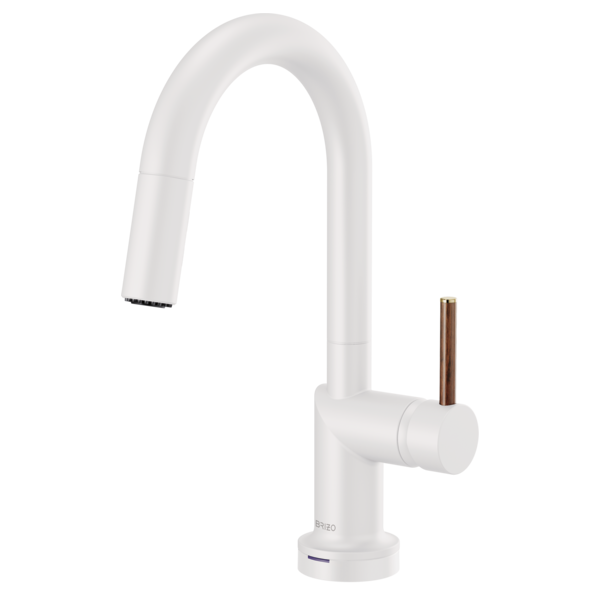 Brizo Odin HLB177 Bar Faucet Wood Lever Handle Kit, matte white wood - view 2