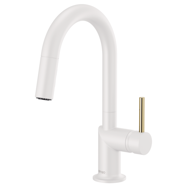 Brizo Odin HLK175 Pull-Down Faucet Metal Lever Handle Kit, matte white polished nickel - view 5