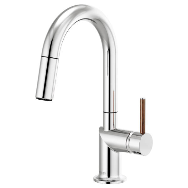 Brizo Odin HLK177 Pull-Down Faucet Wood Lever Handle Kit, chrome wood - view 2