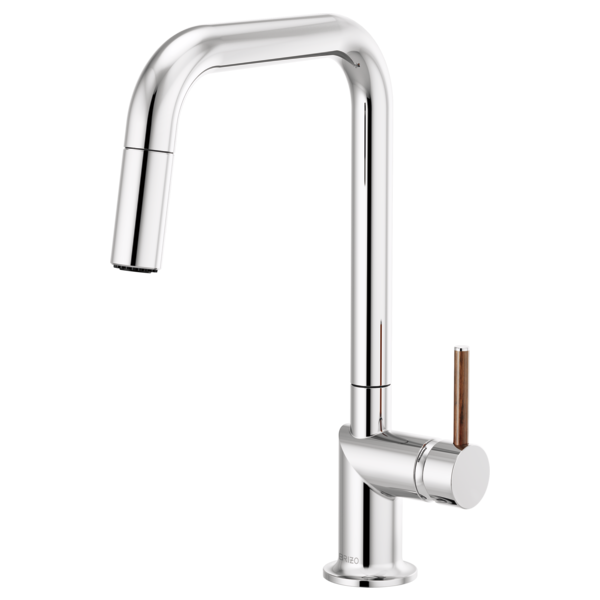 Brizo Odin HLK177 Pull-Down Faucet Wood Lever Handle Kit, chrome wood - view 3