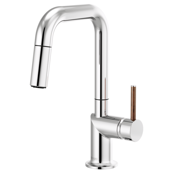 Brizo Odin HLK177 Pull-Down Faucet Wood Lever Handle Kit, chrome wood - view 4