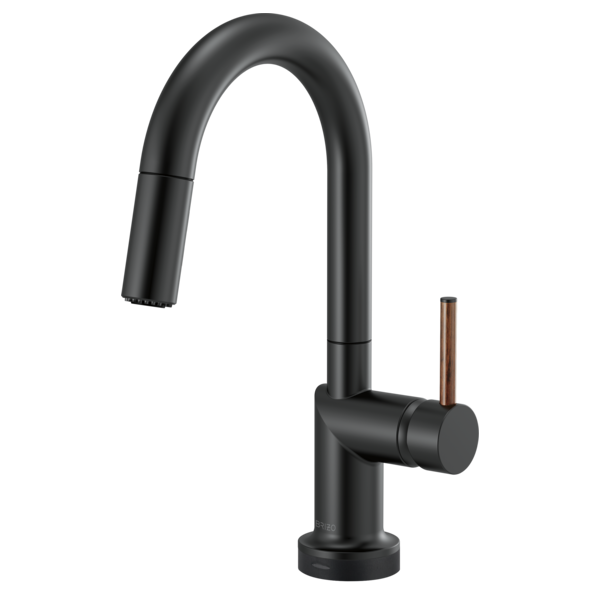 Brizo Odin HLK177 Pull-Down Faucet Wood Lever Handle Kit, matte black wood - view 4