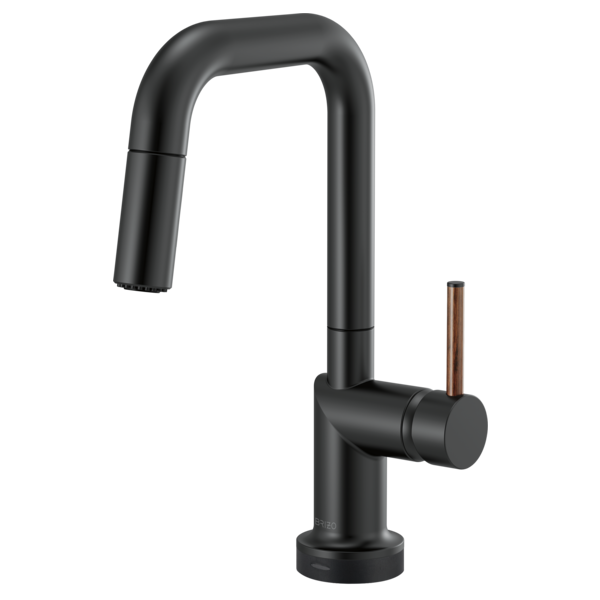 Brizo Odin HLK177 Pull-Down Faucet Wood Lever Handle Kit, matte black wood - view 5