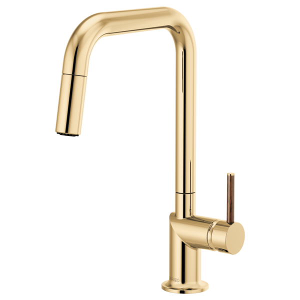 Brizo Odin HLK177 Pull-Down Faucet Wood Lever Handle Kit, polished gold wood - view 2