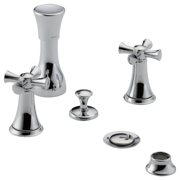 Brizo Baliza HX505 Widespread Lavatory Cross Handle Kit, chrome - view 2