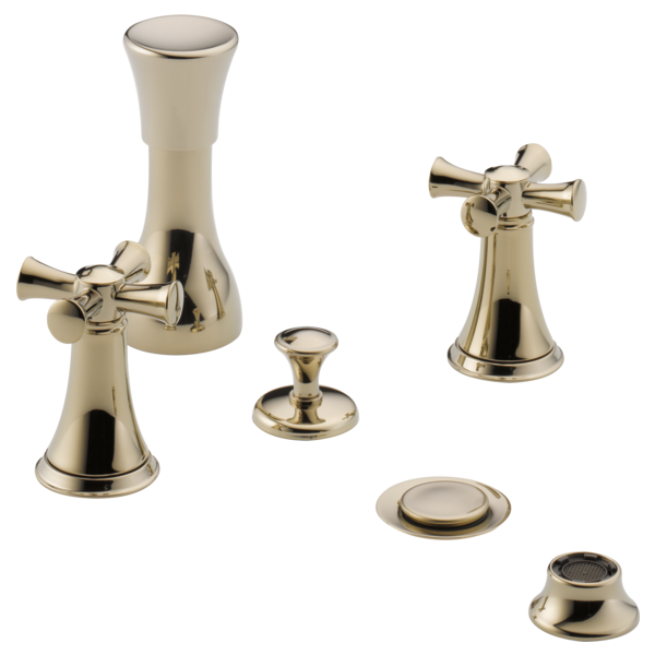 Brizo Baliza HX505 Widespread Lavatory Cross Handle Kit, polished nickel - view 2