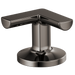 Brizo Kintsu HX5306 Widespread Lavatory Cross Handle Kit, brilliance black onyx