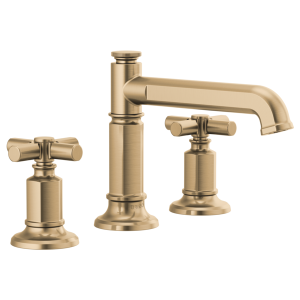 Brizo Invari HX5376 Widespread Lavatory Cross Handle Kit, luxe gold - view 3