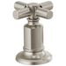 Brizo Invari HX5376 Widespread Lavatory Cross Handle Kit, luxe nickel