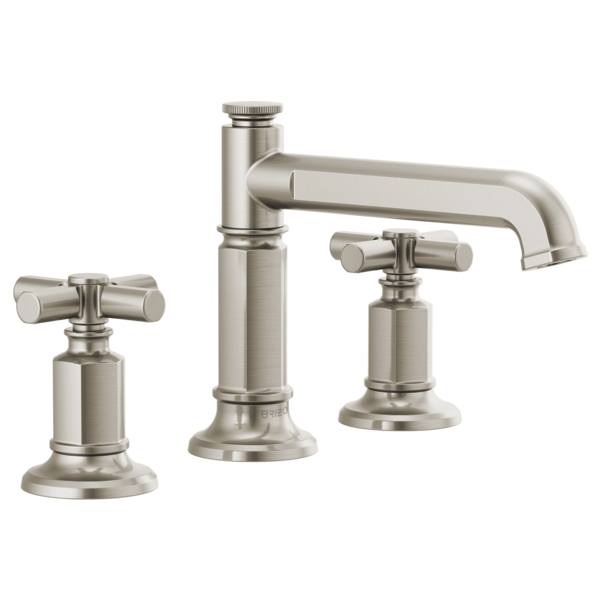 Brizo Invari HX5376 Widespread Lavatory Cross Handle Kit, luxe nickel - view 3