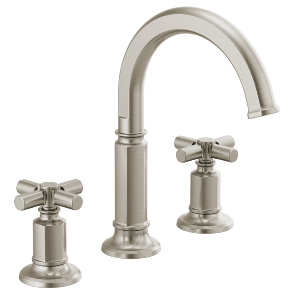 Brizo Invari HX5376 Widespread Lavatory Cross Handle Kit, luxe nickel - view 4