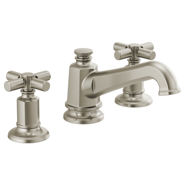 Brizo Invari HX5376 Widespread Lavatory Cross Handle Kit, luxe nickel - view 5