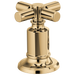 Brizo Invari HX5376 Widespread Lavatory Cross Handle Kit, polished gold