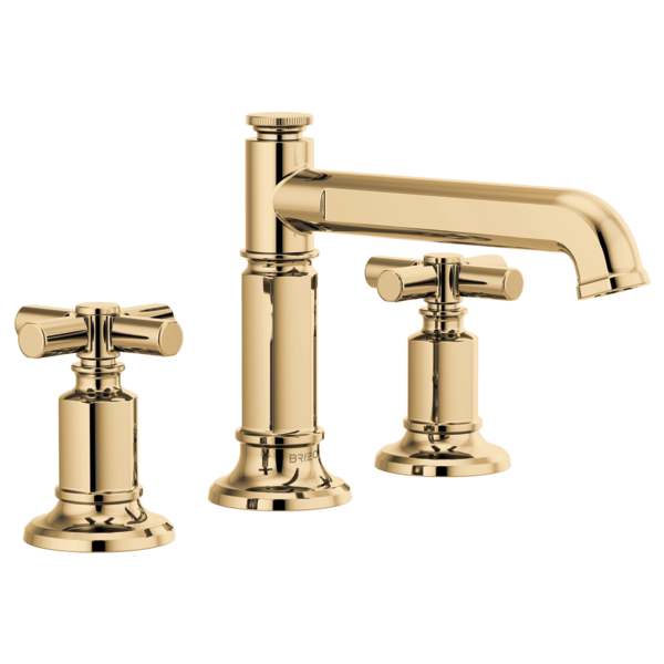 Brizo Invari HX5376 Widespread Lavatory Cross Handle Kit, polished gold - view 3