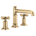 Brizo Invari HX5376 Widespread Lavatory Cross Handle Kit, polished gold - view 3