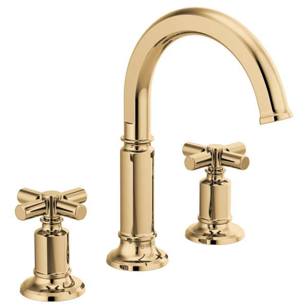 Brizo Invari HX5376 Widespread Lavatory Cross Handle Kit, polished gold - view 4