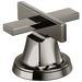 Brizo Levoir HX5397 Widespread Lavatory Low Cross Handle Kit, brilliance black onyx