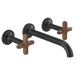 Brizo Jason Wu for Brizo HX5875 Wall Mount Lavatory Cross Handles, matte black - view 2